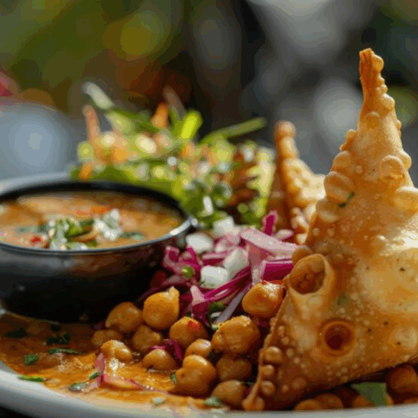Samosa Chana Chat
